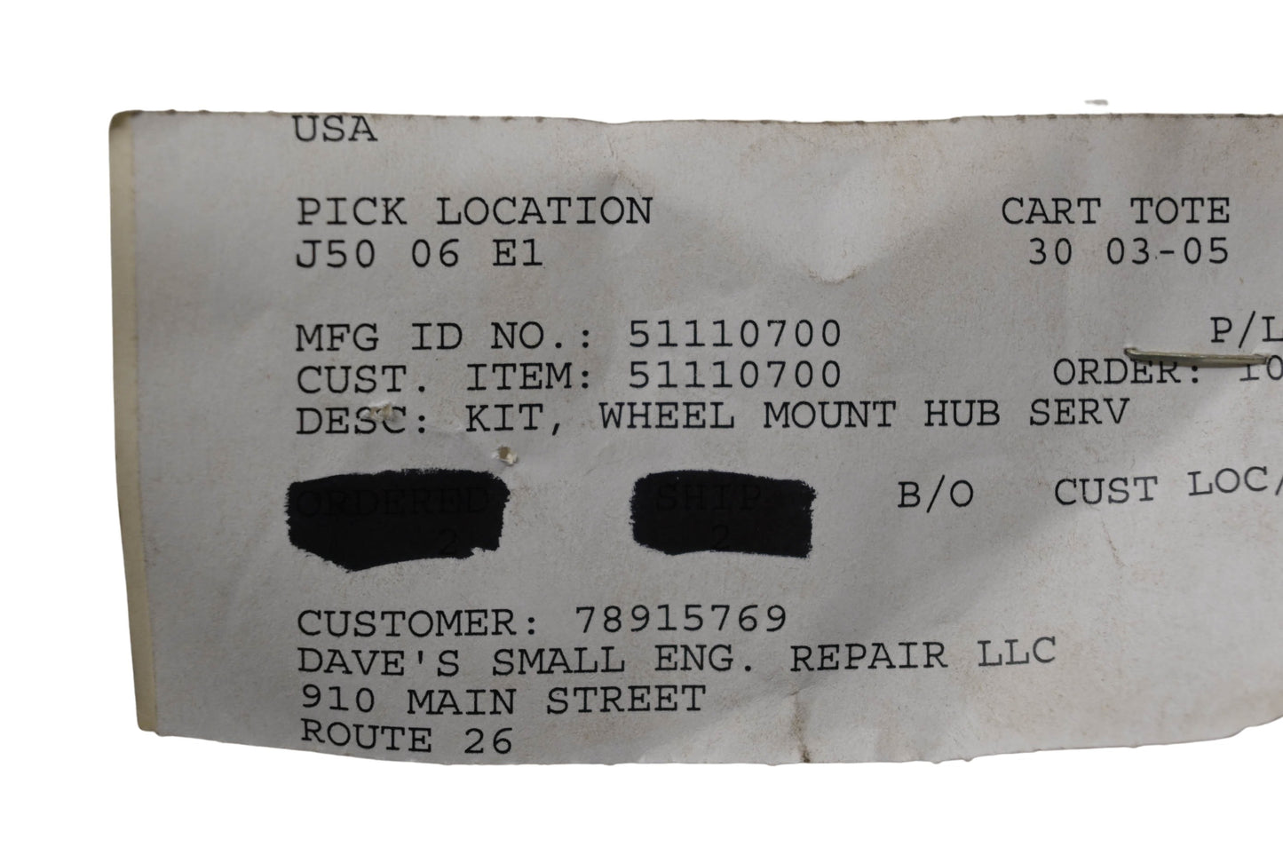 Ariens 51110700 Wheel Mount Hub