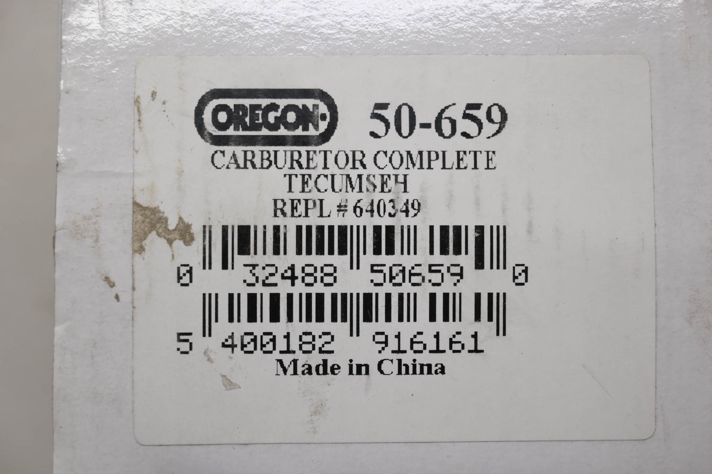 Oregon 50-659 Carburetor & Gasket NOS
