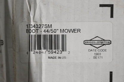 New OEM Briggs & Stratton 1734327SM 44" 50" Mower Boot NOS