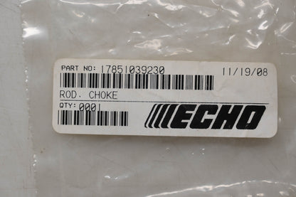 New OEM Echo 17851039230 Choke Rod NOS