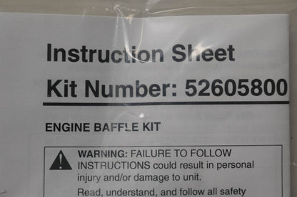 Ariens 52605800 Engine Baffle Kit NOS