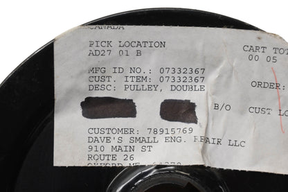 Ariens 07332367 Double Pulley NOS