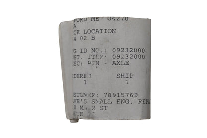 Ariens 09232000 Axle Pin NOS