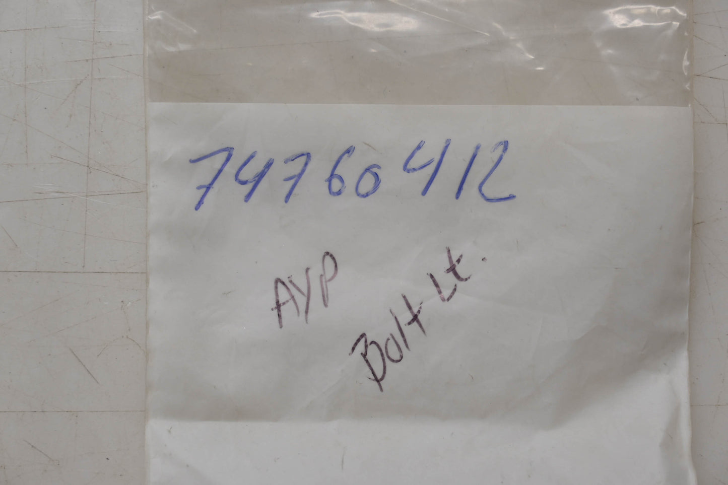 AYP 74760412 Bolt Qty 2 NOS