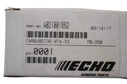 New OEM Echo A021001882 Carburetor WTA-33 NOS
