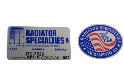 Radiator Specialties RS-7526 Radiator Kit NOS