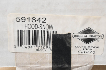 New OEM Briggs & Stratton 591842 Snow Hood NOS