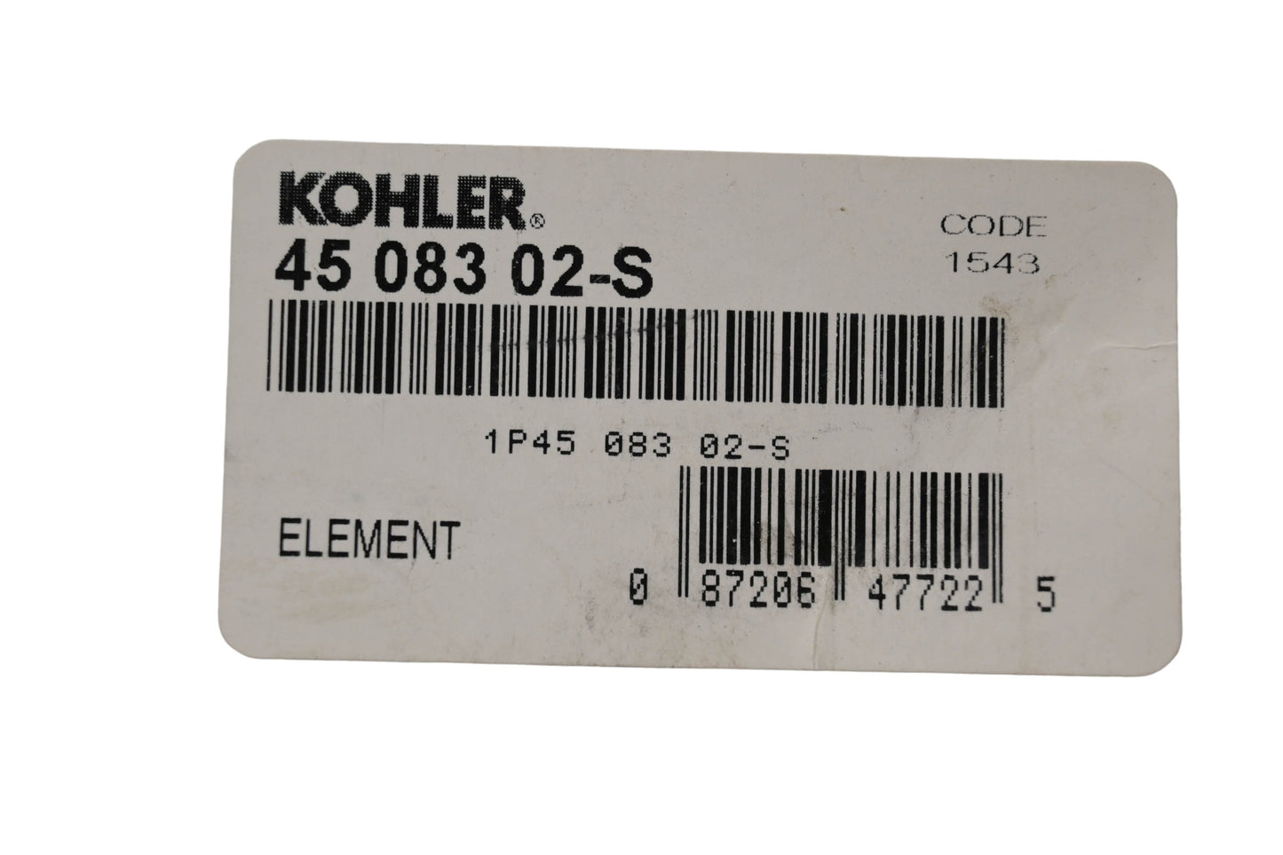 Kohler 45 083 02-S Pre-Filter Element NOS