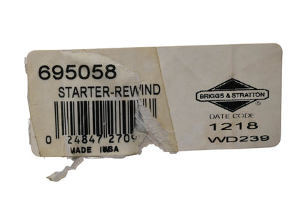 New OEM Briggs & Stratton 695058 Rewind Starter NOS