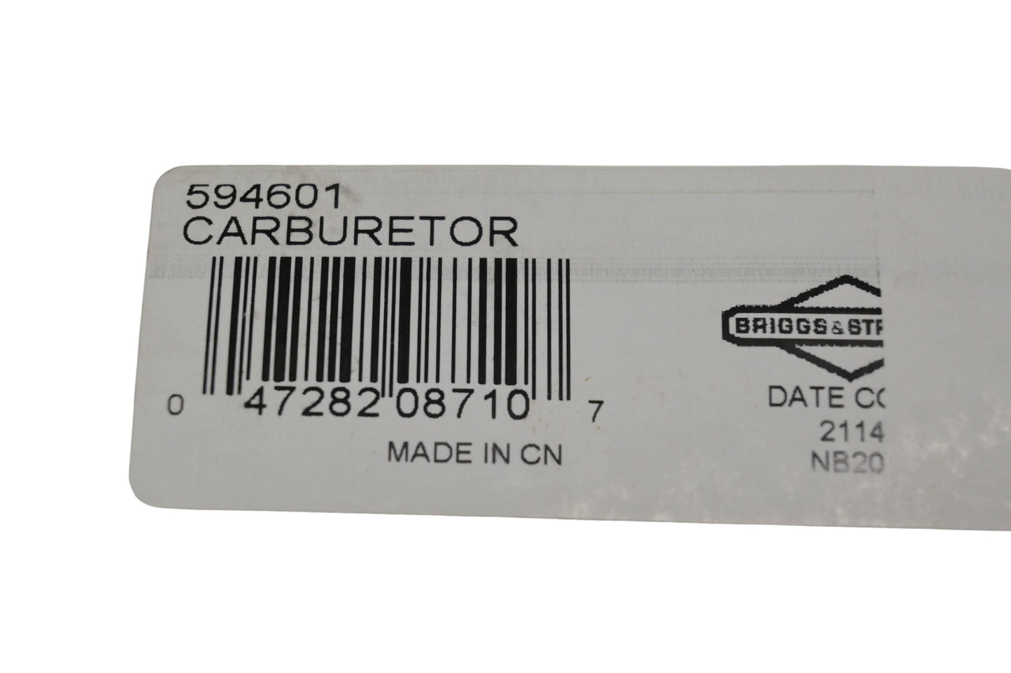 New OEM Briggs & Stratton 594601 Carburetor & Gasket NOS