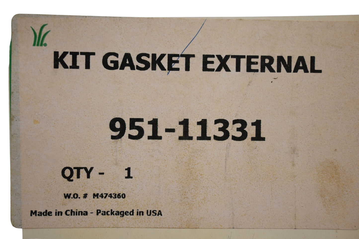 MTD 951-11331, 751-11331 External Gasket Kit NOS
