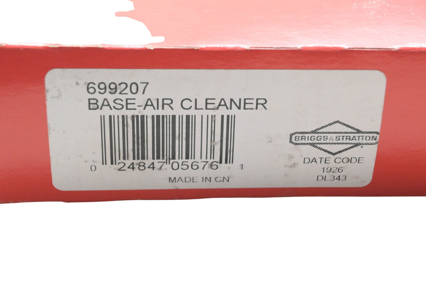 New OEM Briggs & Stratton 699207 Air Cleaner Base Kit NOS