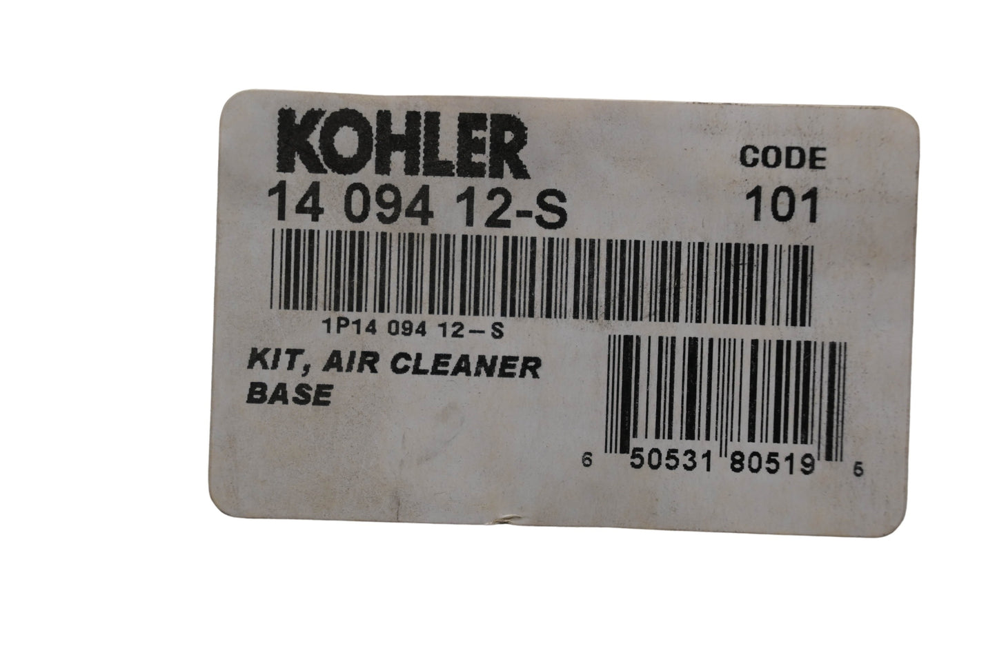 Kohler 14 094 12-S Air Cleaner Base Kit NOS
