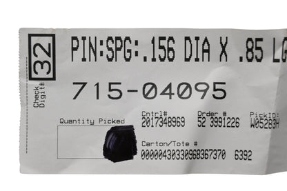 MTD 715-04095 Roll Pin NOS