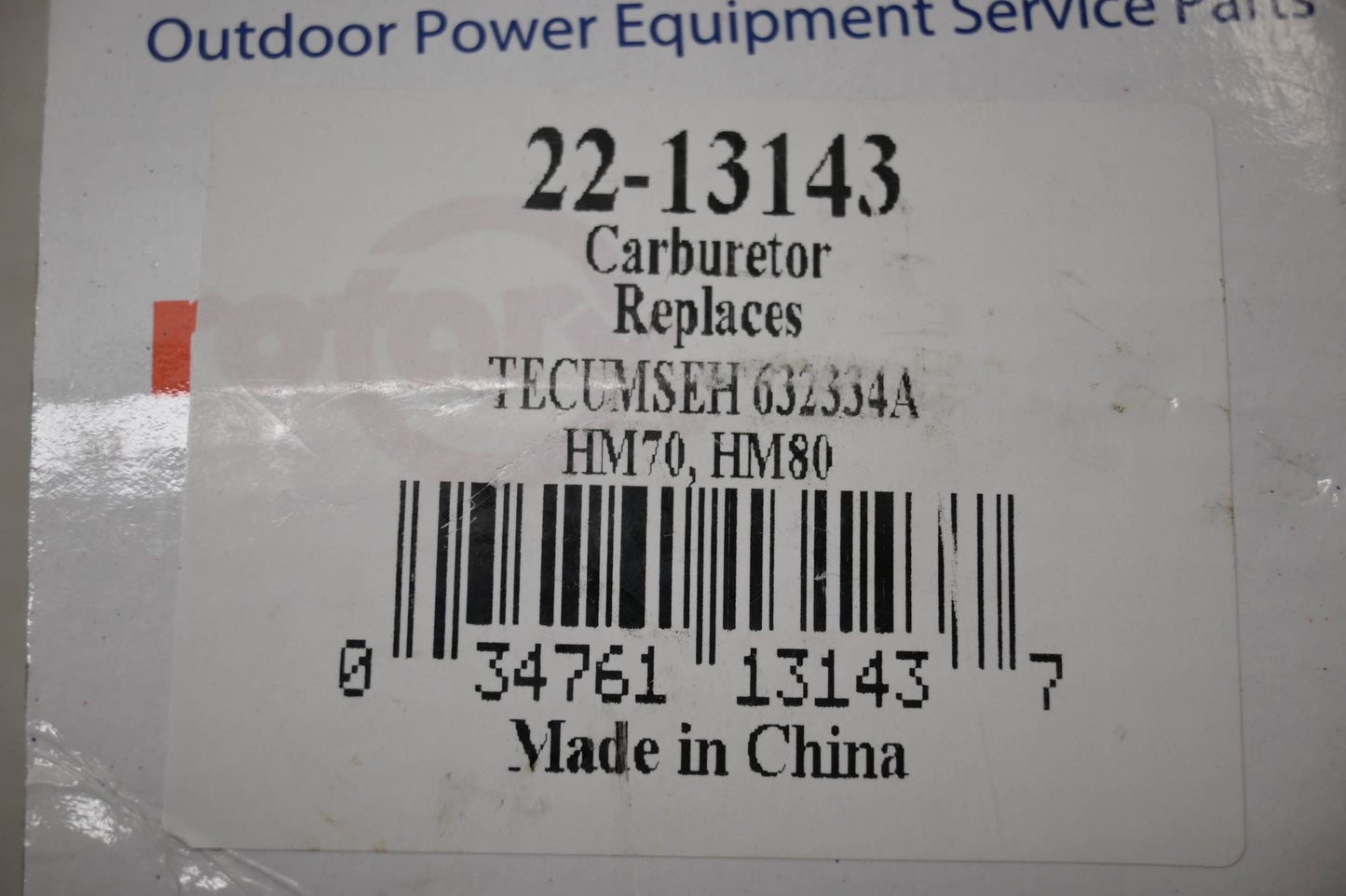 Rotary 22-13143 Carburetor NOS