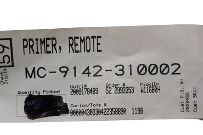 MTD MC-9142-310002 Remote Primer NOS