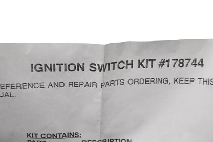 New OEM Husqvarna 178744, 32178744 Ignition Switch Kit NOS