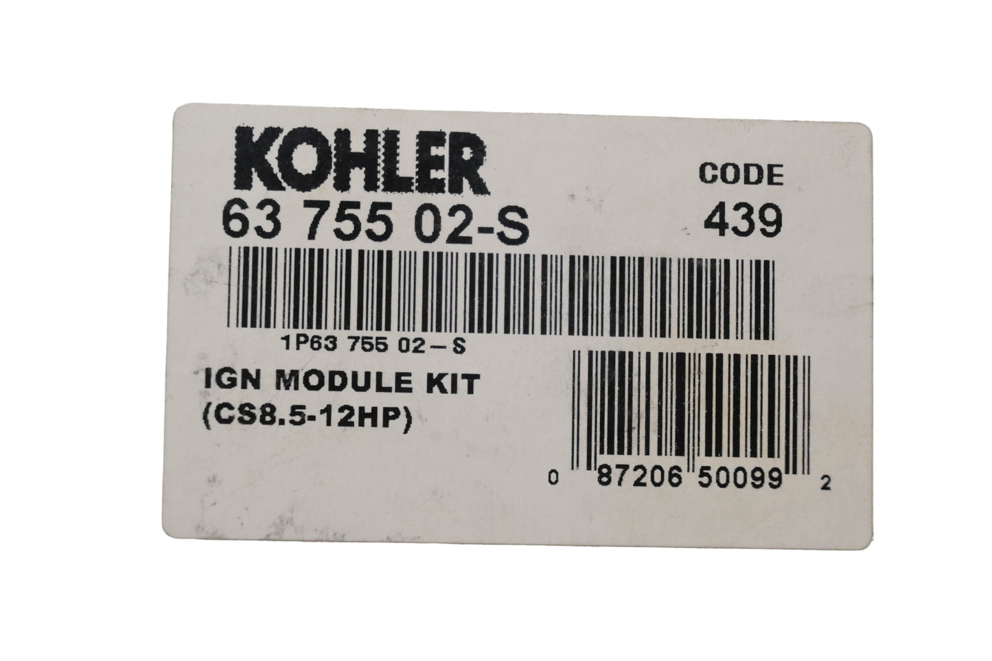 Kohler 63 755 02-S Ignition Module Kit NOS