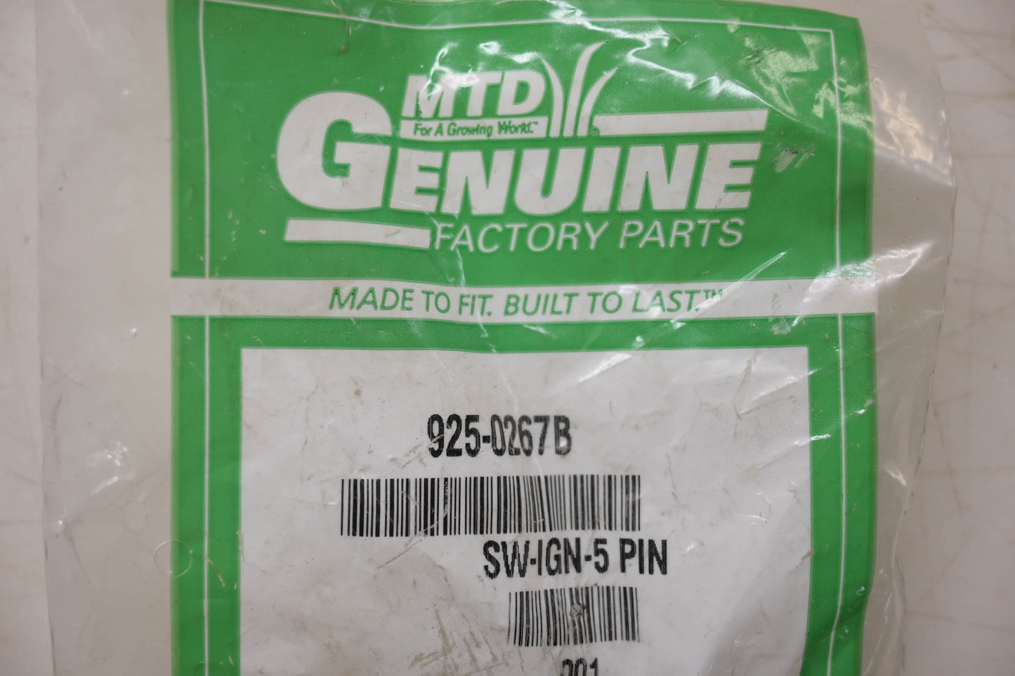 MTD 925-0267B Ignition Switch NOS