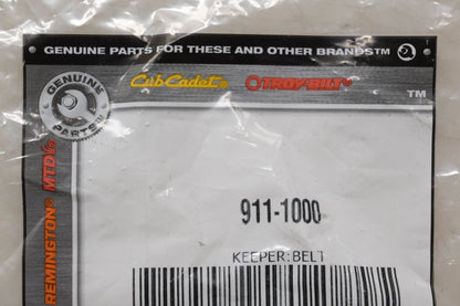 Cub Cadet 911-1000 Belt Keeper NOS