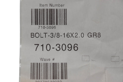 MTD 710-3096 Bolt 3/8-16x2.0 NOS