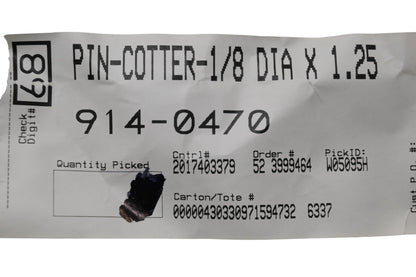 MTD 914-0470 Cotter Pin NOS