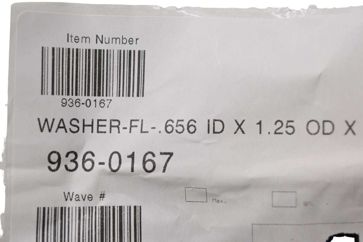 MTD 936-0167 Flat Washer NOS