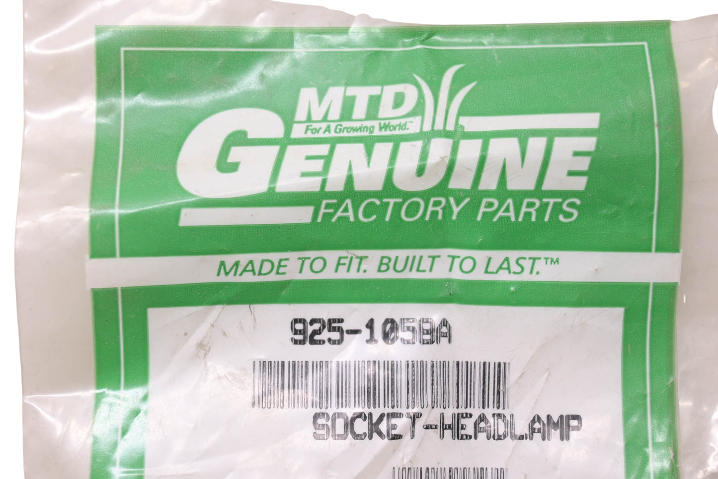 MTD 925-1058A Headlamp Socket NOS