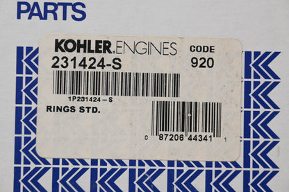 Kohler 231424-S Piston Ring Kit NOS