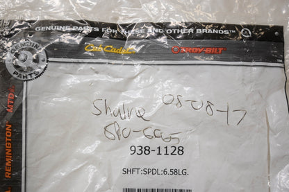 Cub Cadet 938-1128 Spindle Shaft NOS