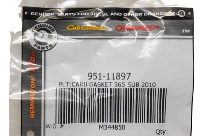 Cub Cadet 951-11897 Carburetor Gasket NOS