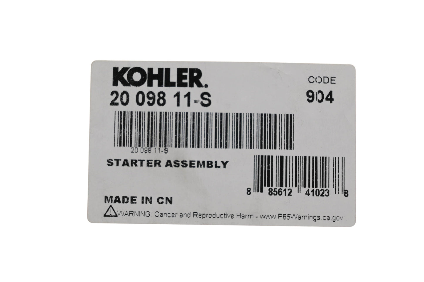 Kohler 20 098 11-S Starter Assembly NOS