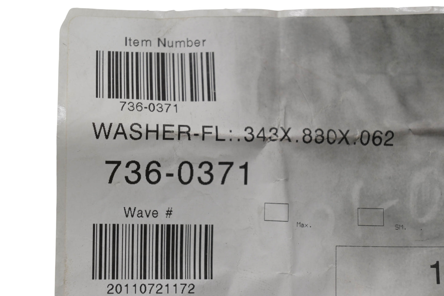 MTD 736-0371 Washer NOS