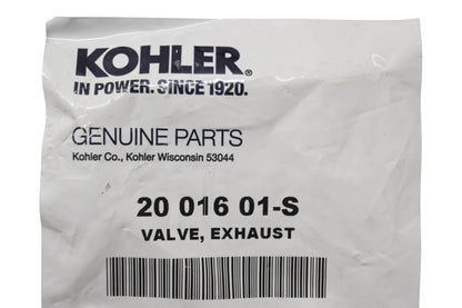 Kohler 20 016 01-S Exhaust Valve NOS