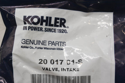 Kohler 20 017 01-S Intake Valve NOS