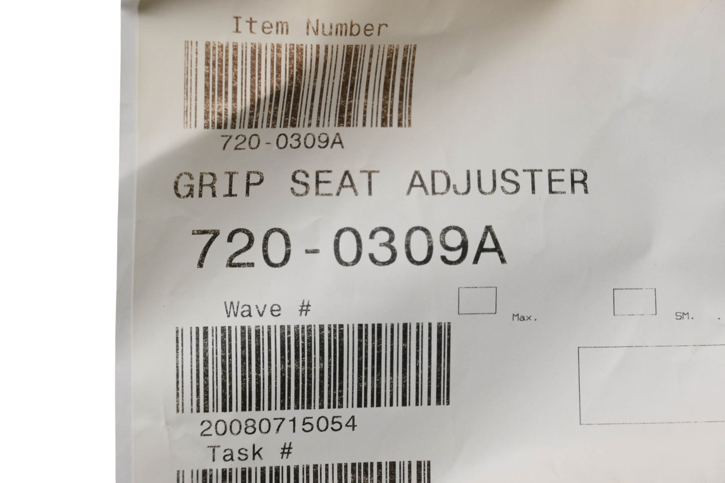MTD 720-0309A Seat Adjuster Grip NOS