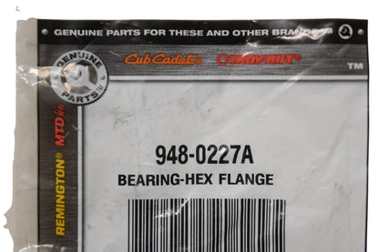 Cub Cadet 948-0227A Hex Flange Bearing NOS