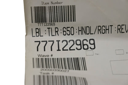 MTD 777I22969 Tiller Label NOS