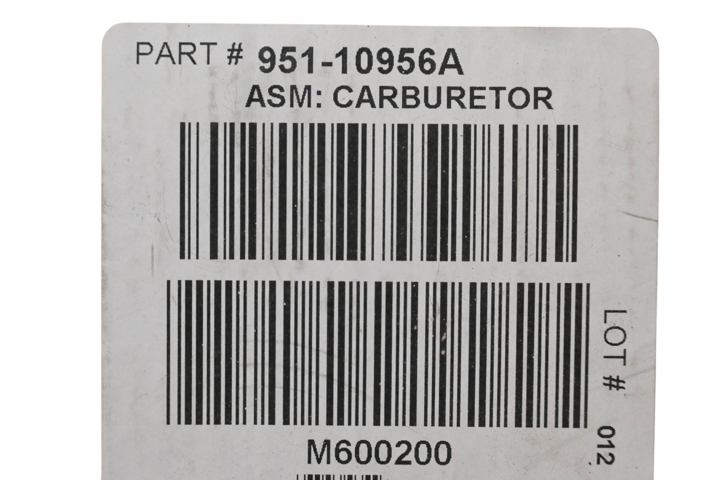 MTD 951-10956A Carburetor Kit NOS