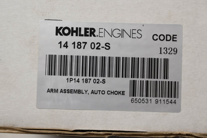 Kohler 14 187 02-S Auto Choke Arm Assembly NOS