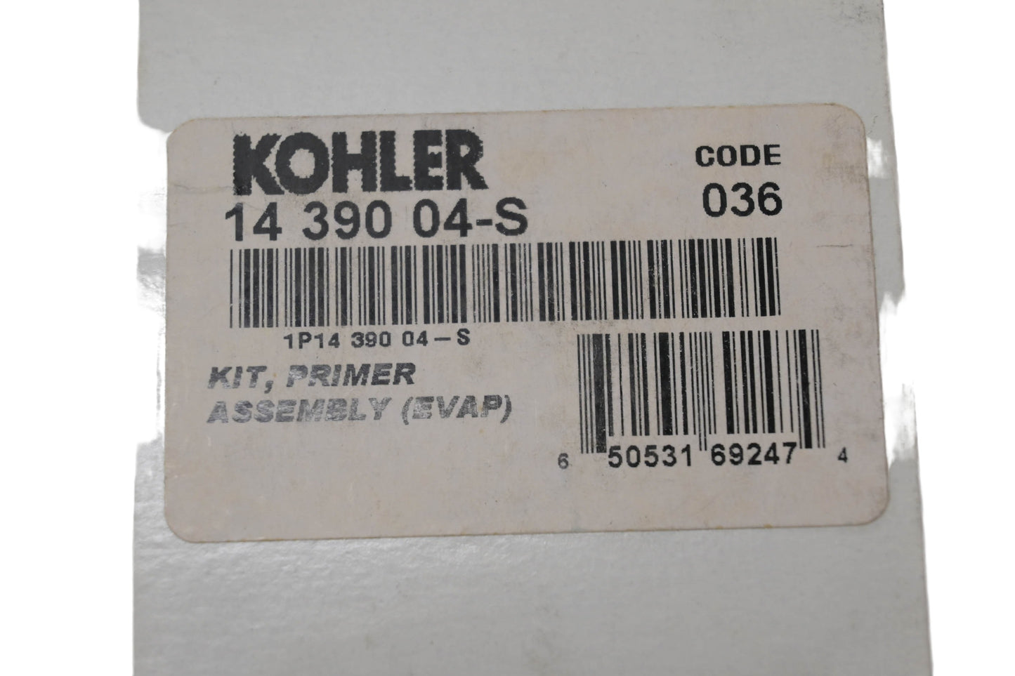 Kohler 14 390 04-S Primer Assembly Kit NOS
