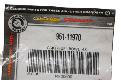 Genuine Parts 951-11970 Fuel Bowl Gasket NOS
