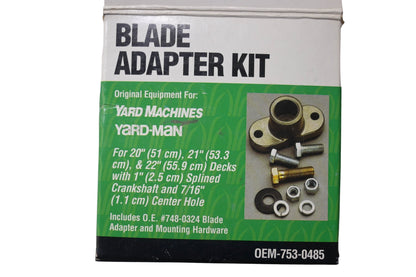 MTD 753-0485 Blade Adapter Kit NOS