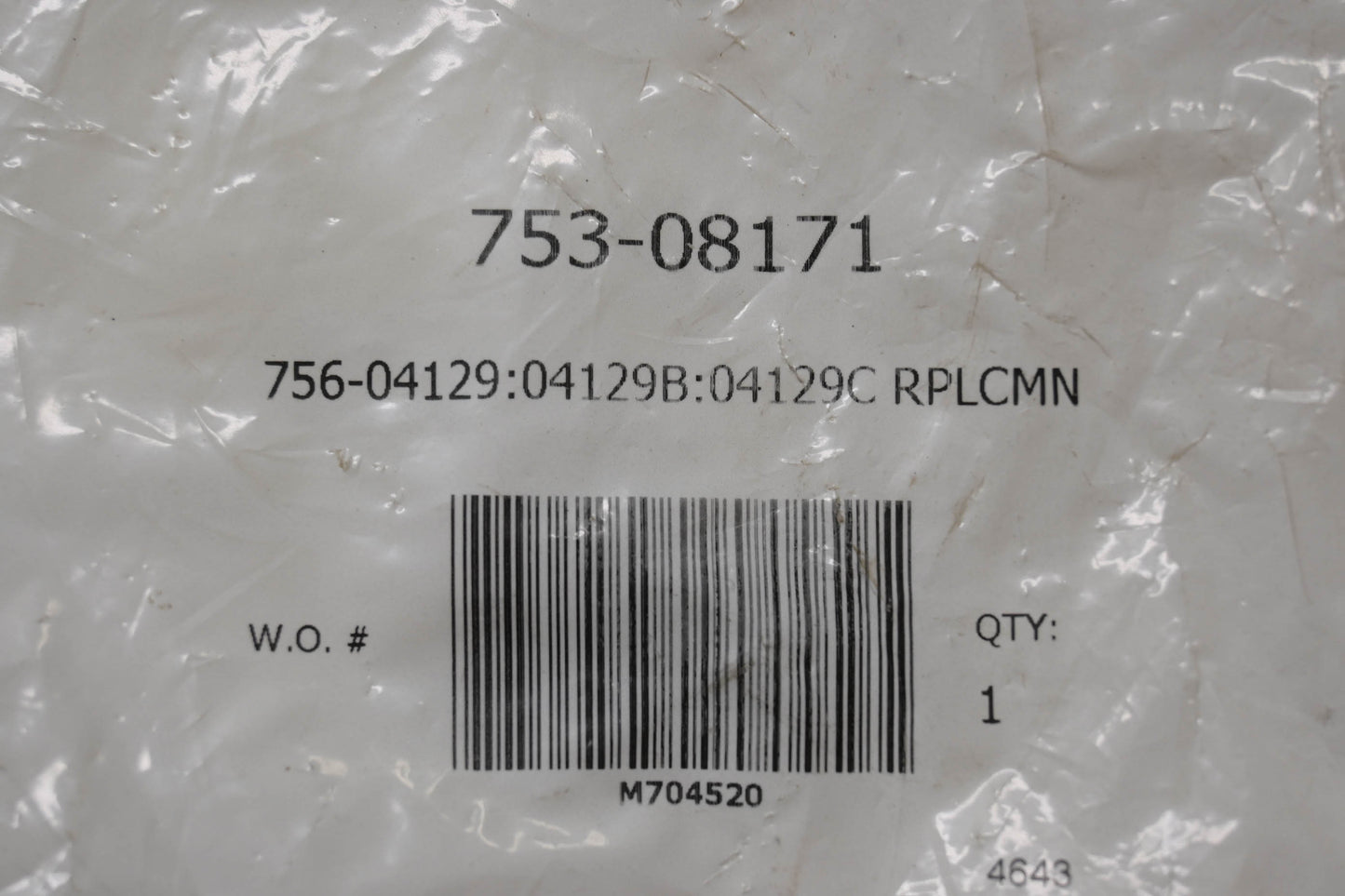 Genuine Parts 753-08171, 756-04129 Service Kit NOS