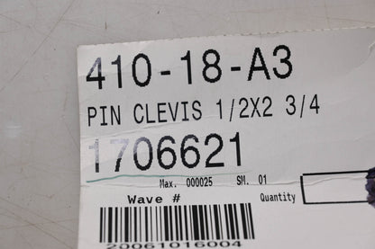 Bolens 1706621 Clevis Pin NOS