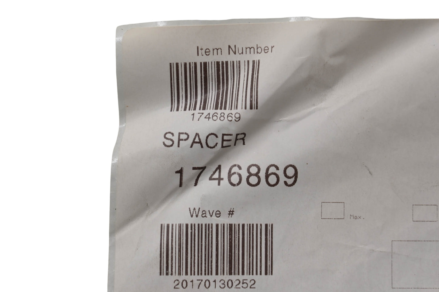MTD 1746869 Spacer NOS