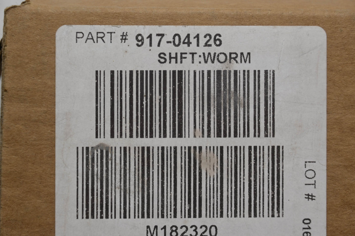 MTD 917-04126 Worm Shaft NOS
