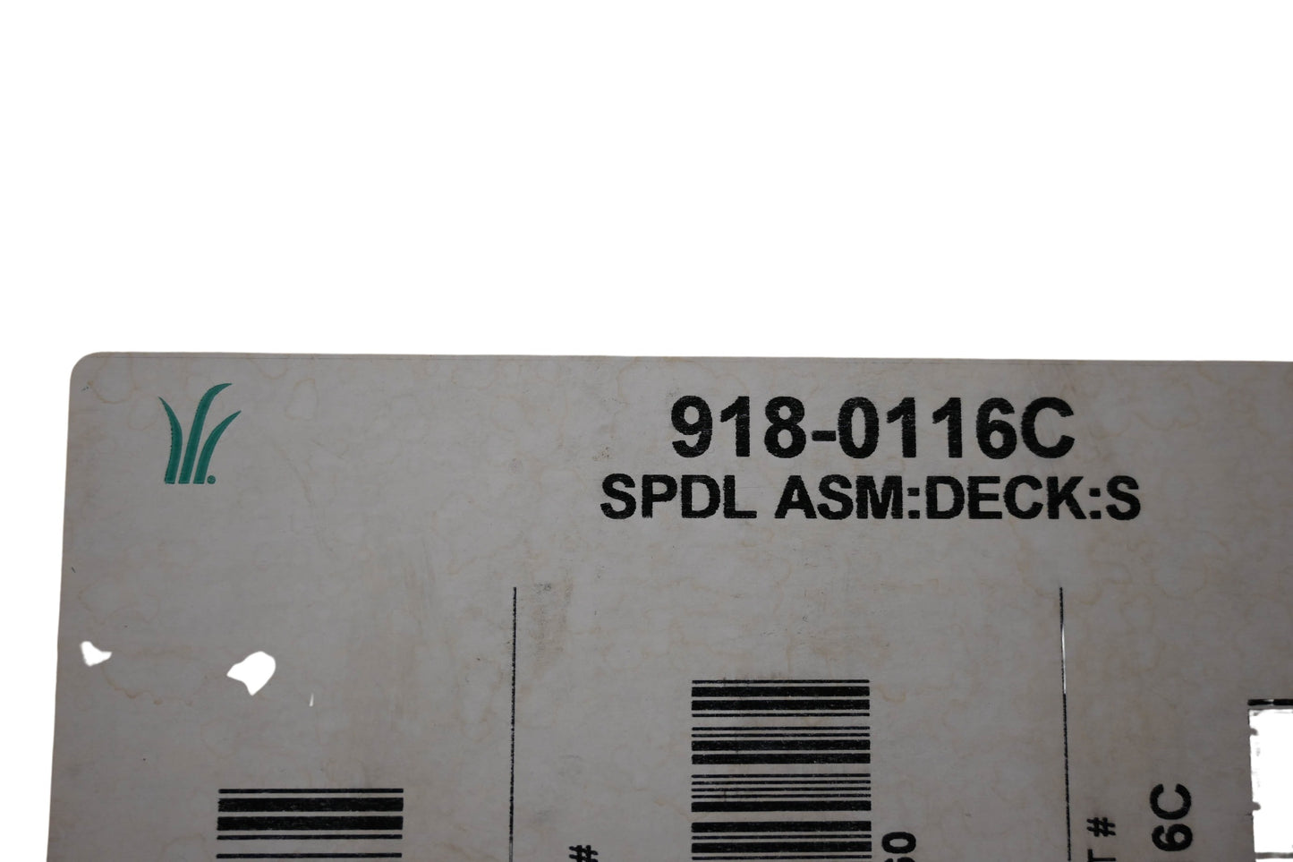 MTD 918-0116C Spindle Assembly NOS