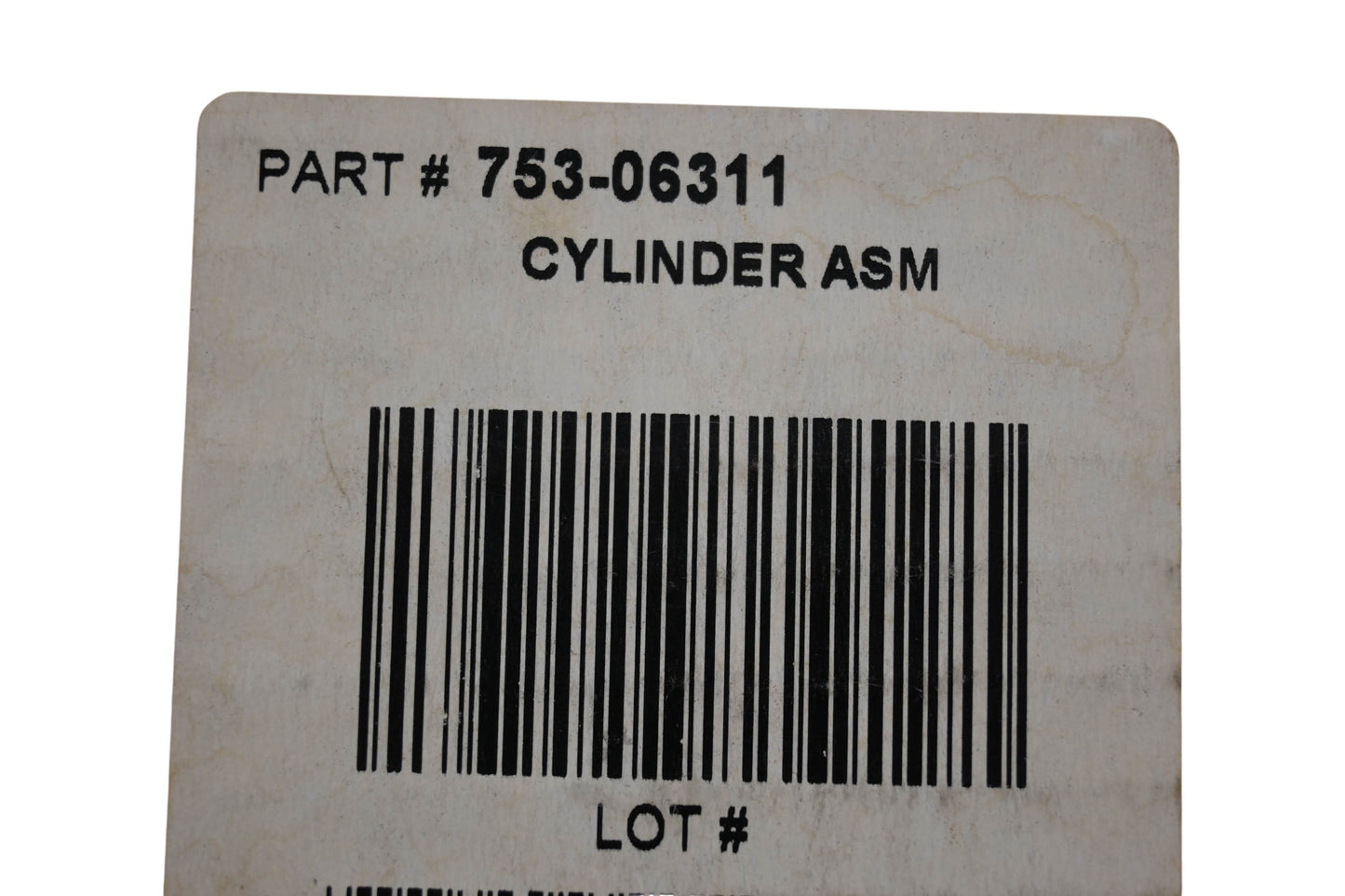 MTD 753-06311 Cylinder Assembly NOS