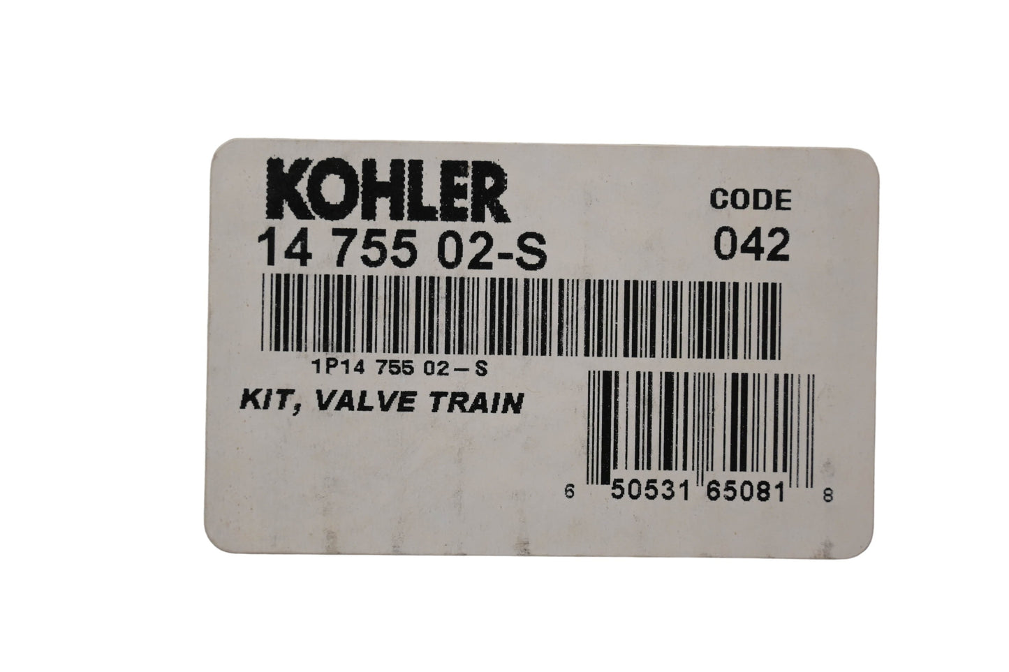 Kohler 14 755 02-S Valve Train Kit NOS